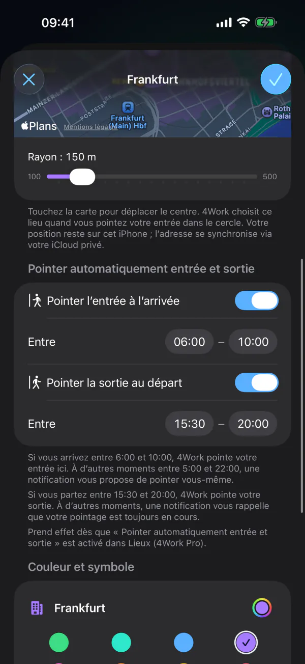 Pointage automatique et question du matin (Pro)